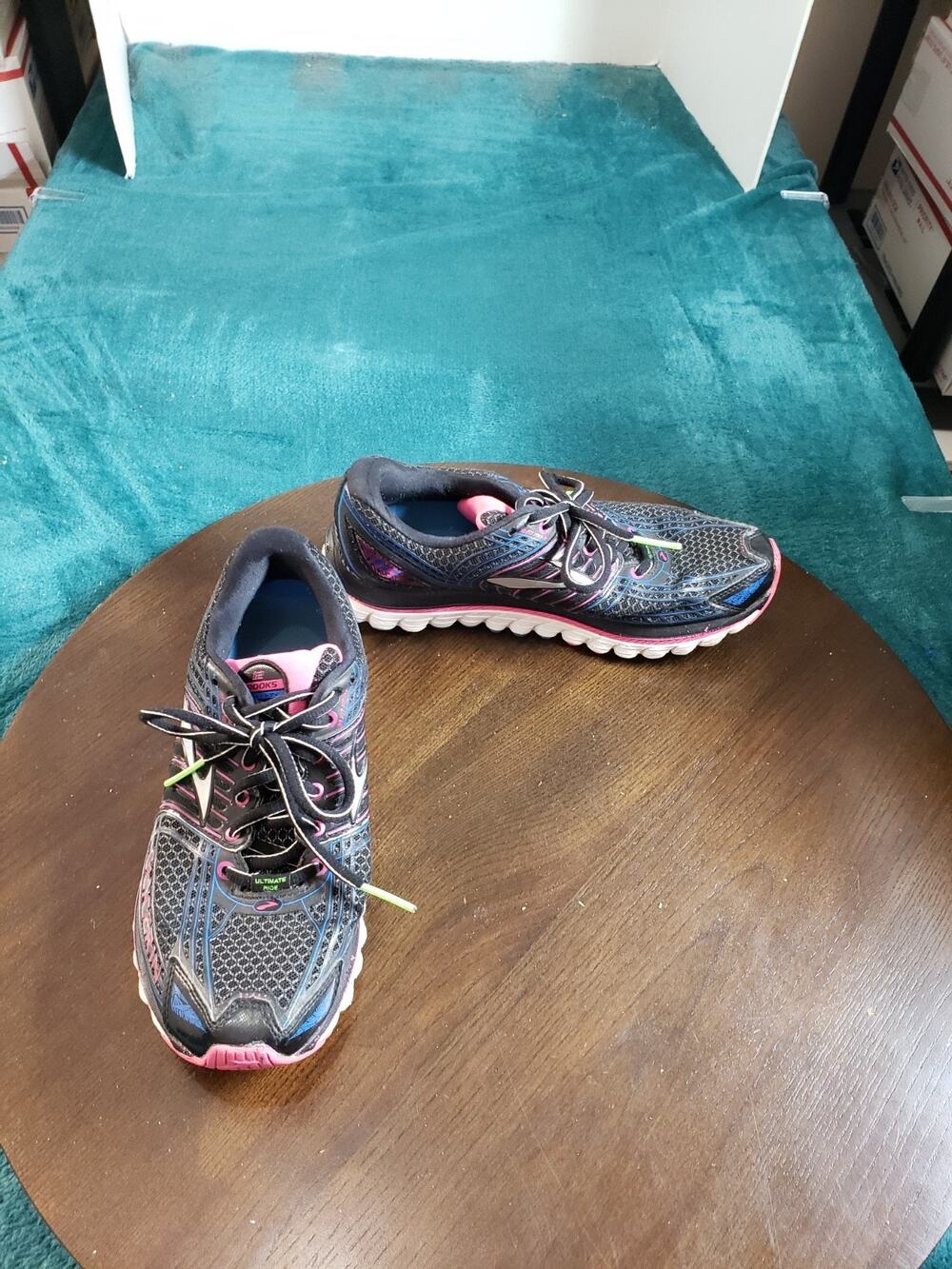 Brooks Glycerin 12 Shoes Size 8 Womens Black Pink Running Marathon 1201601B057